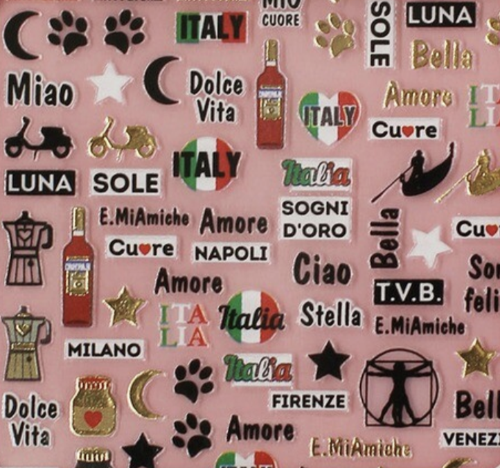 Charmicon Silicone Stickers Italy 1