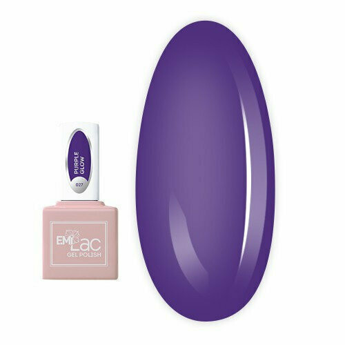E.MiLac Purple Glow #027, 9 ml.