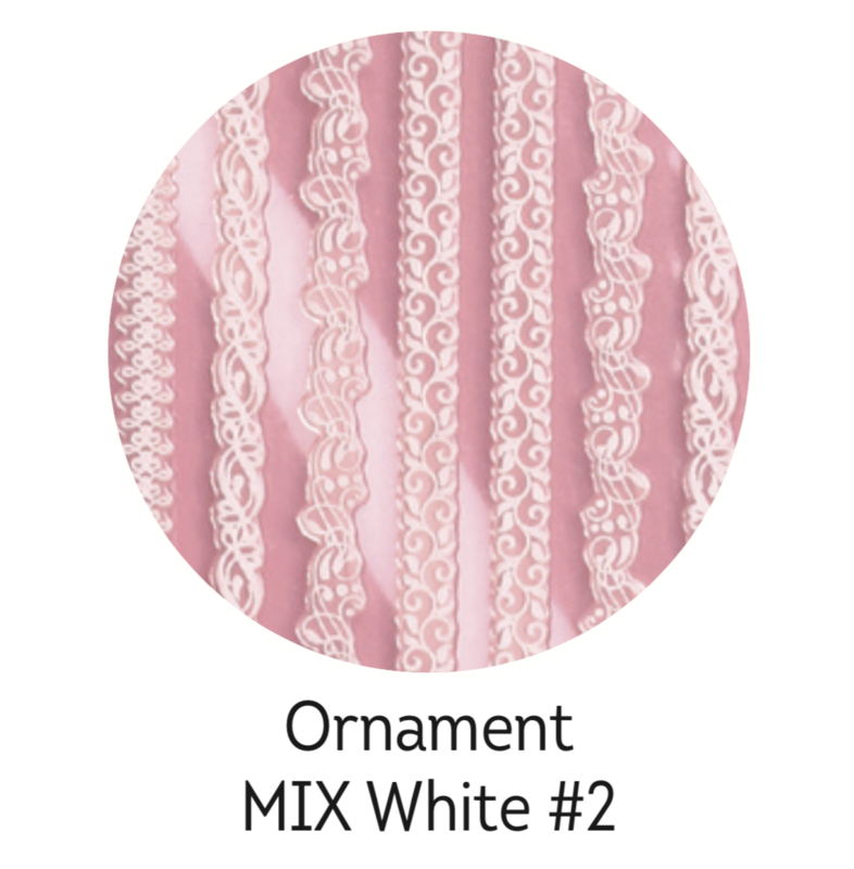Charmicon Silicone Stickers Ornament MIX White #2