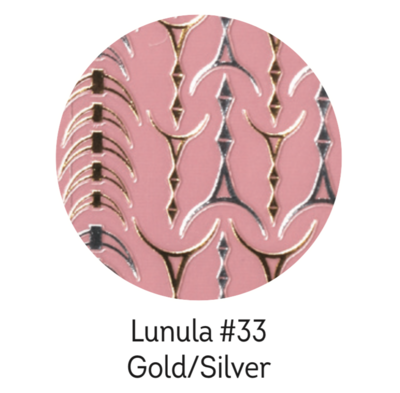 Charmicon Silicone Stickers Lunula #33 Gold/Silver