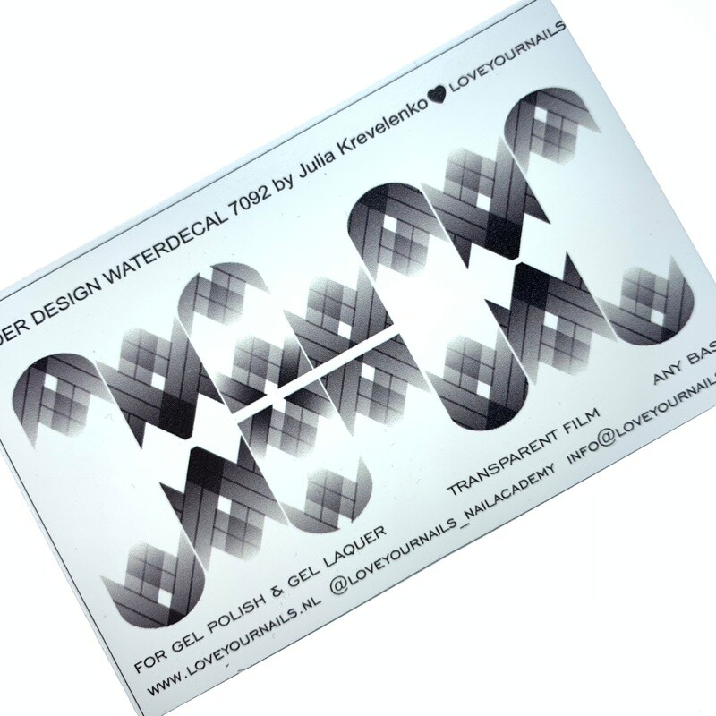 Gradient geometry 7092 Black