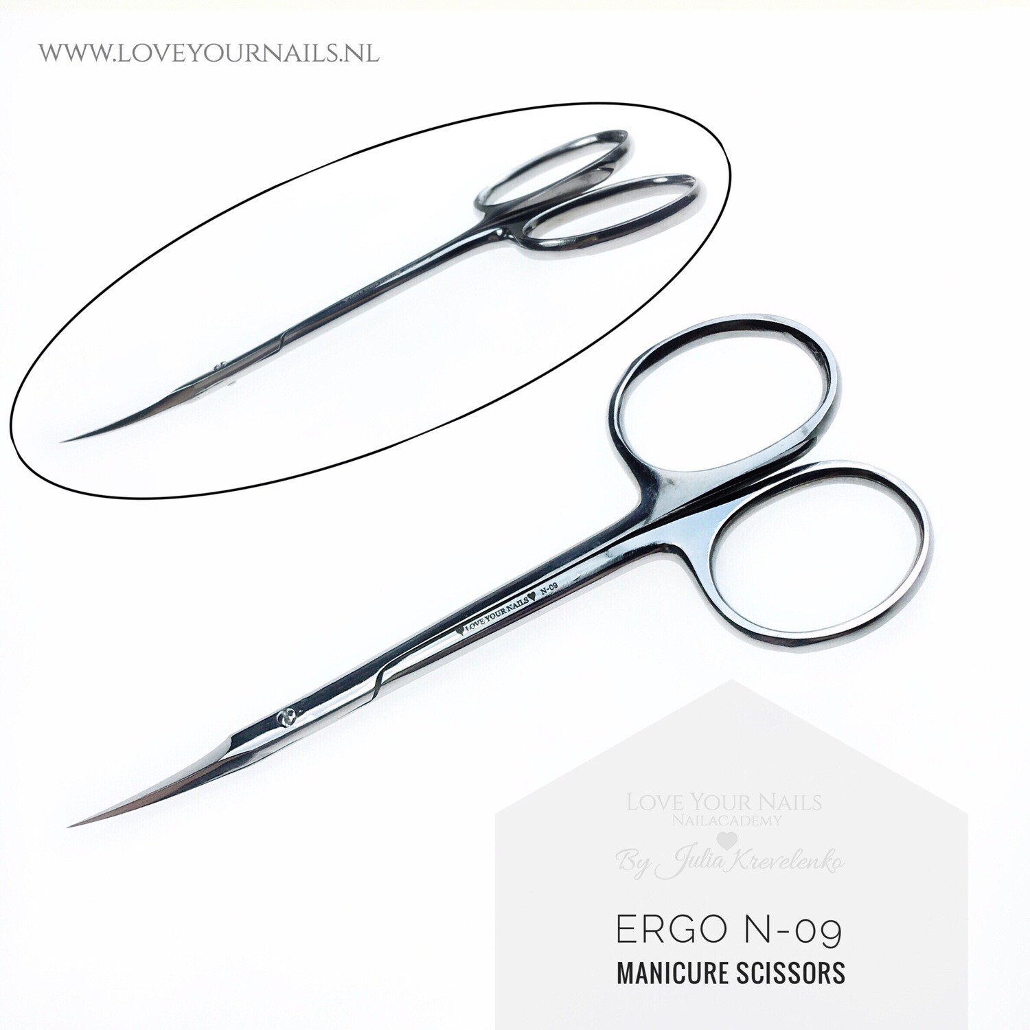 ERGONOMIC Manicure scissors for cuticle N-09