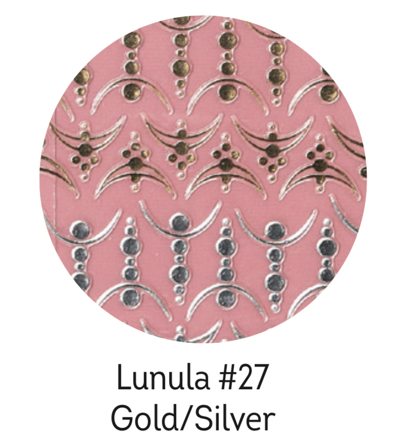 Charmicon Silicone Stickers Lunula #27 Gold/Silver