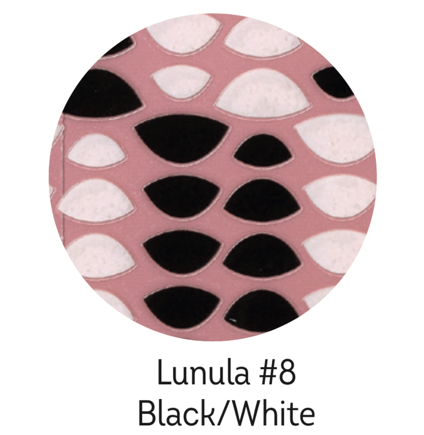 Charmicon Silicone Stickers Lunula #8 Black/White