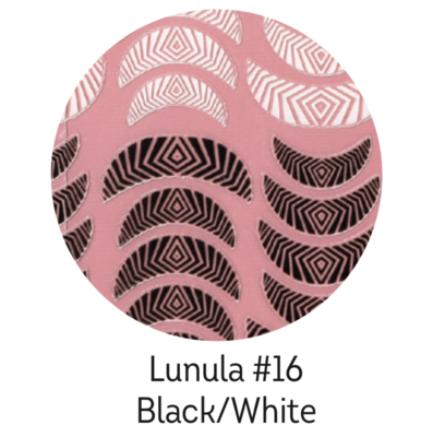 Charmicon Silicone Stickers Lunula #16 Black/White