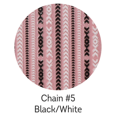 Charmicon Silicone Stickers Chain #5 Black/White