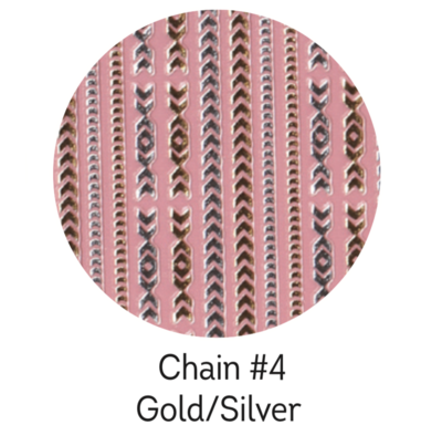 Charmicon Silicone Stickers Chain #4 Gold/Silver