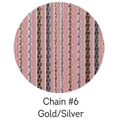 Charmicon Silicone Stickers Chain #6 Gold/Silver
