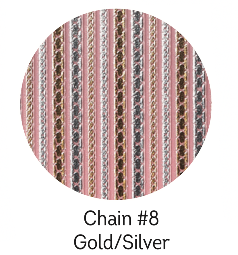 Charmicon Silicone Stickers Chain #8 Gold/Silver