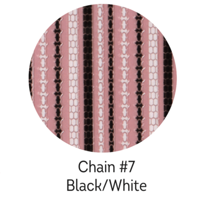 Charmicon Silicone Stickers Chain #7 Black/White