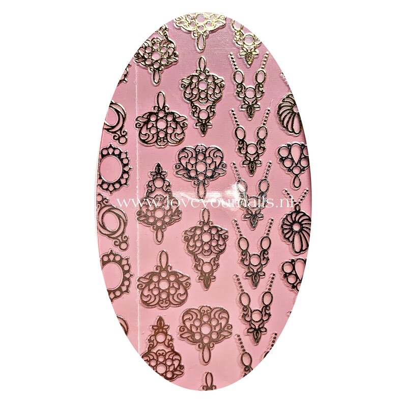 Charmicon Silicone Stickers Jewelry Gold/Silver #2