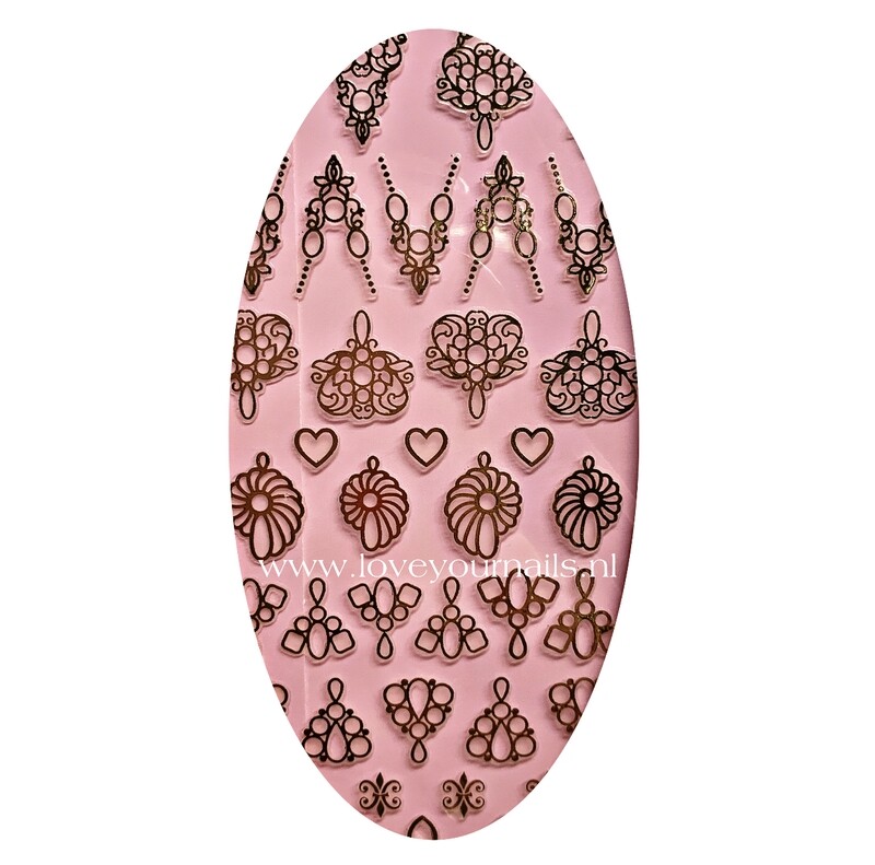 Charmicon Silicone Stickers Jewelry Silver #2