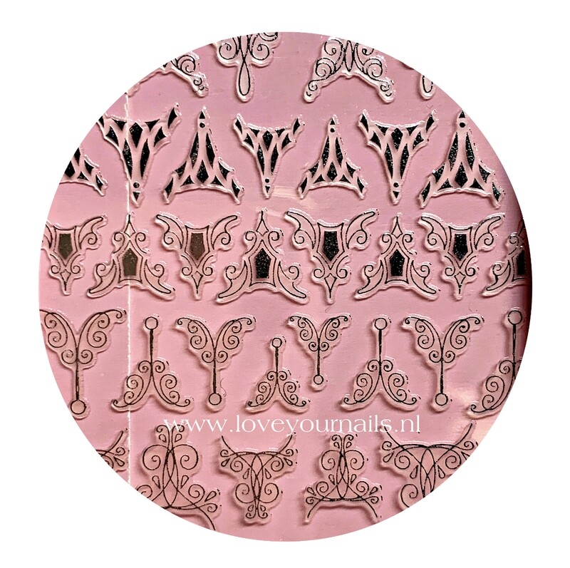 Charmicon Silicone Stickers Lunula Silver #3