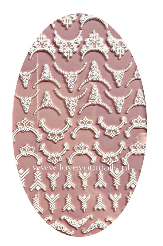 Charmicon Silicone Stickers Lunula White #1