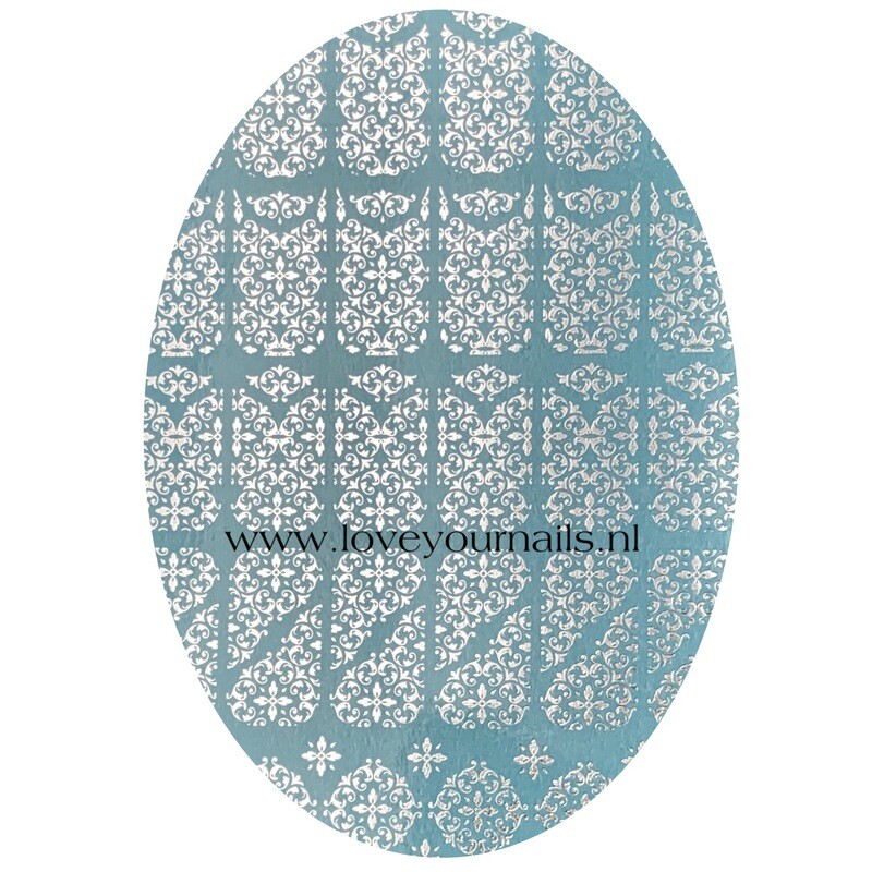 NAILCRUST Pattern Sliders Silver #16