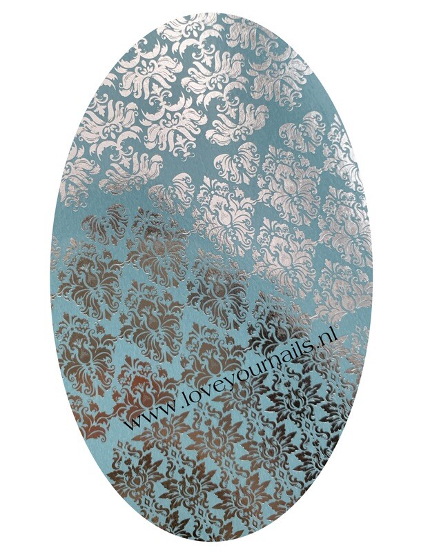 NAILCRUST Pattern Sliders Silver #19