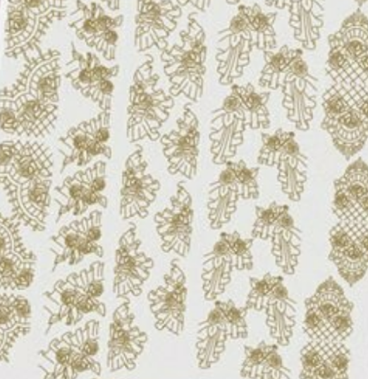 NAILCRUST Pattern Sliders Gold #9