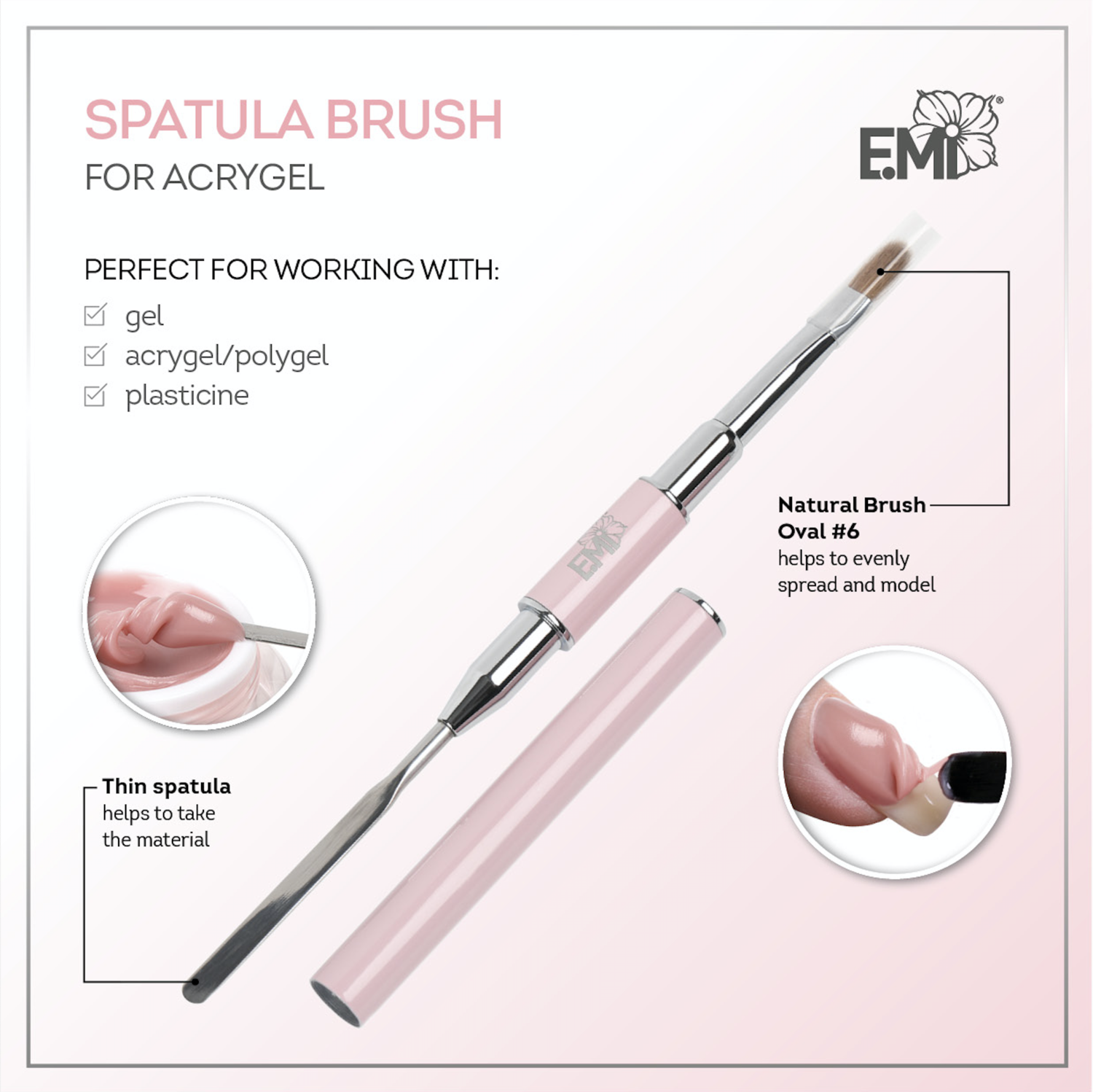 Spatula Brush for acrygel
