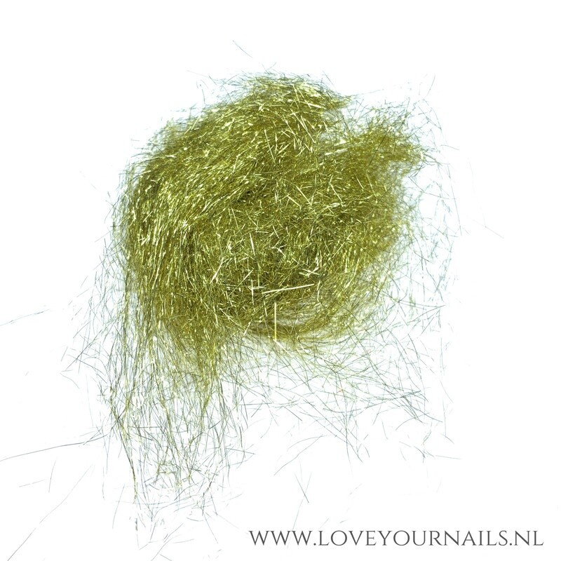 Goud micro fiber glitter