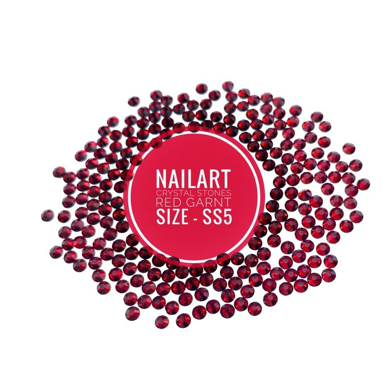 Crystal Stones Red Garnet ss5, 100 pcs