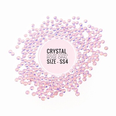 Crystal Stones Roze Opaal ss4, 100 pcs