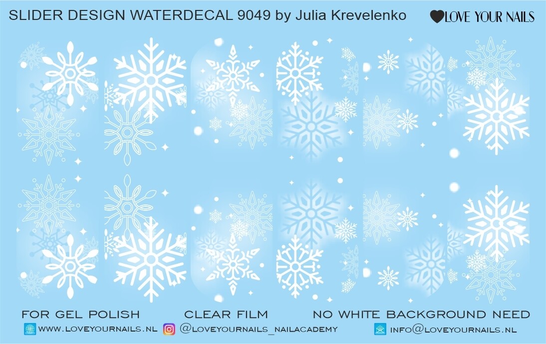 Snowflakes white 9049