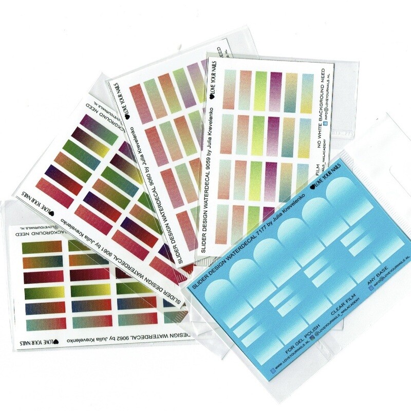 Set of 5 Colorboom &amp; Babyboom Ombre sliders