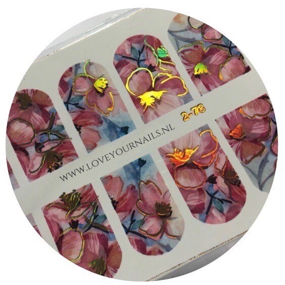 Flowers 2-78, Foil color: Gold