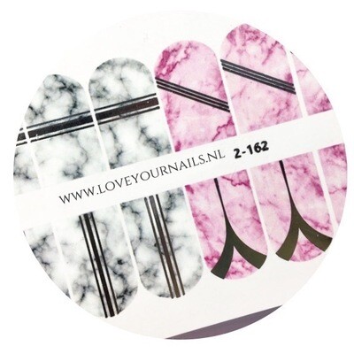 Marble gray and pink with foil 2-162