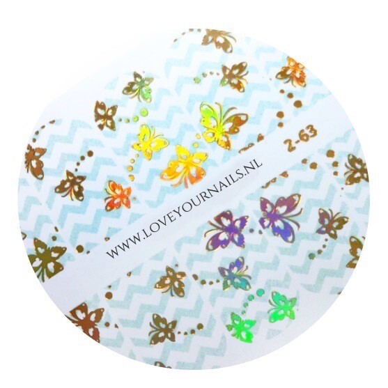 Zigzag with butterflies 2-63