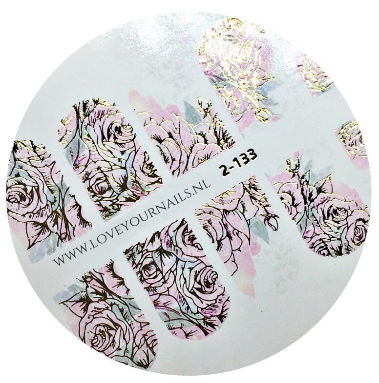 Roses 2-133, Foil color: Gold