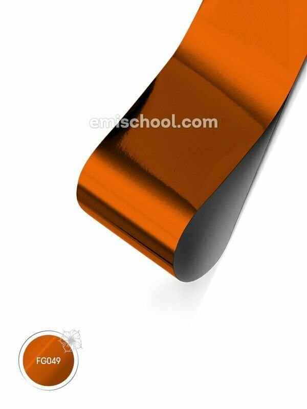 Foil glossy Orange Copper, 1.5 m