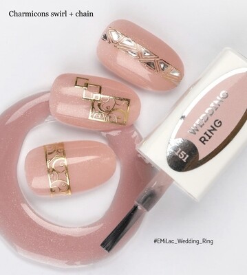E.MiLac #151 Wedding Ring — romantic shimmering rose-colored shade
