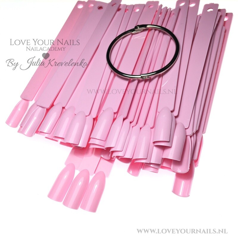 Oefen tips op een stokje (color pops) pink - 50st.