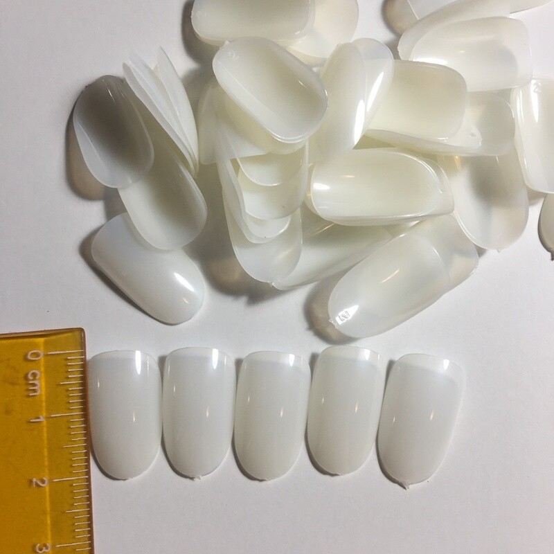 Oefentips voor de nailart, kort ovaal 2 - 50 stuks