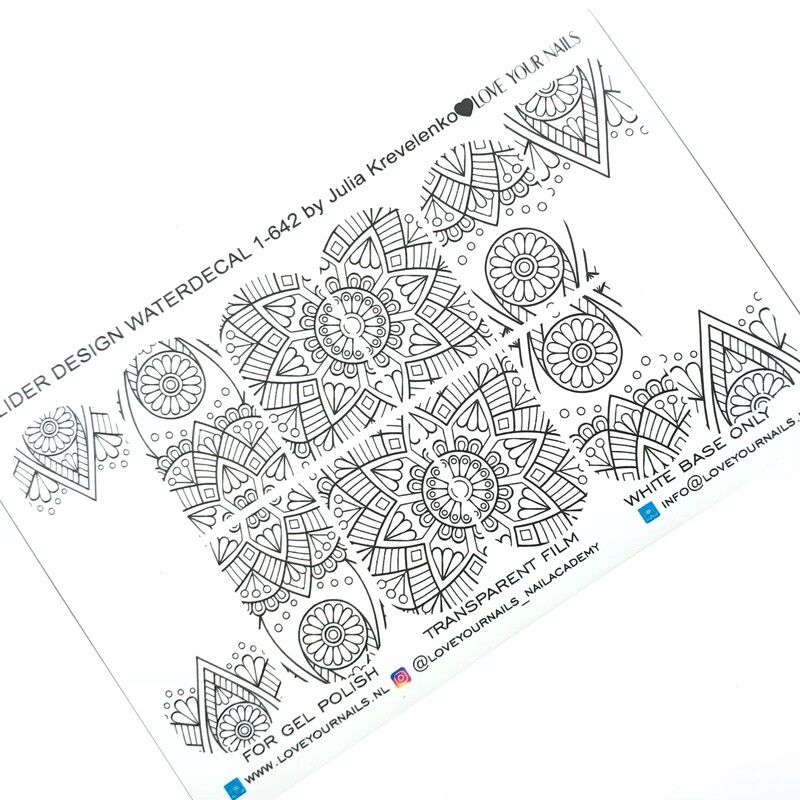 Zwart ornament 1-642