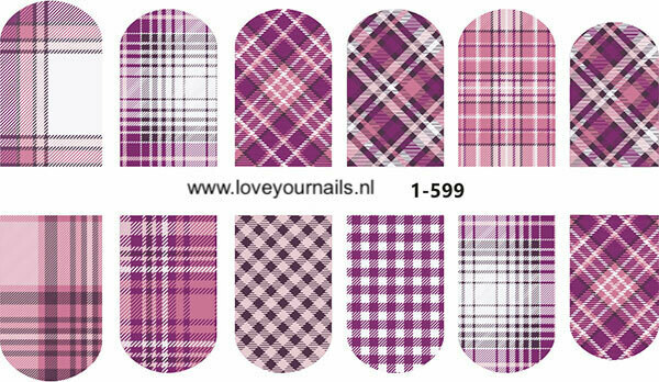 Schotse ruit, paars 1-599w