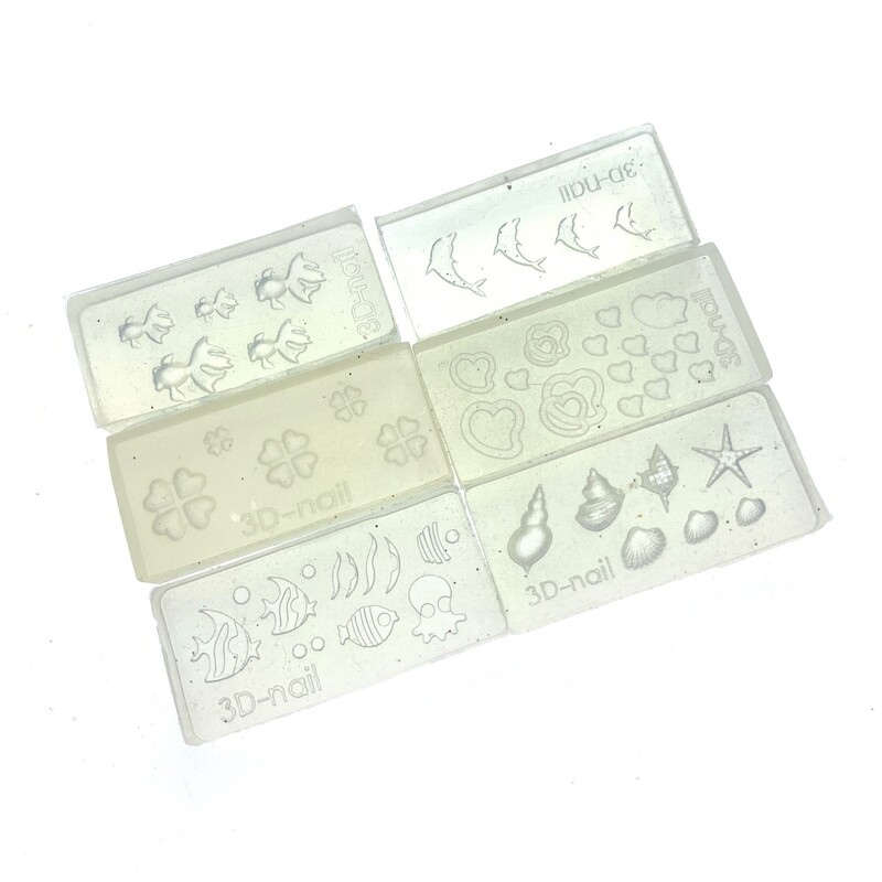 Nailart malletjes, 6 st