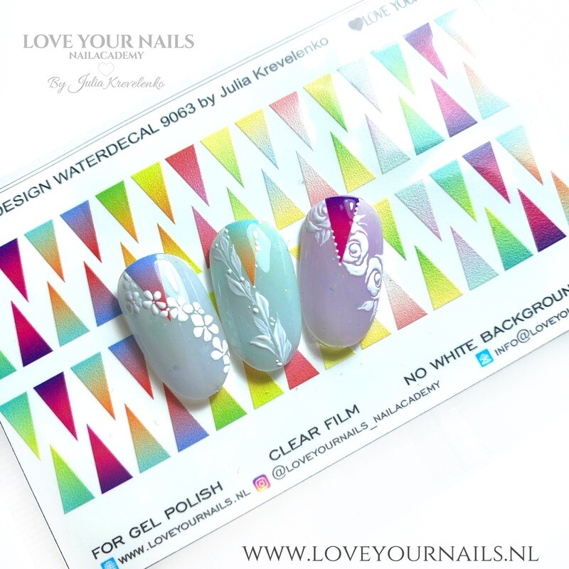 Ombre Gradient Colorboom Triangle 9063