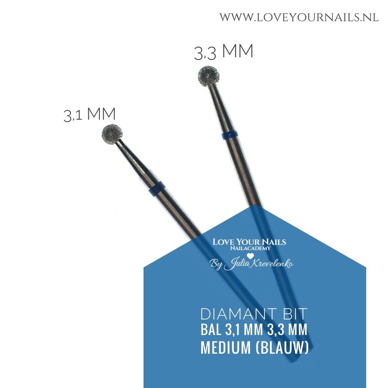 Medium Diamond Drill Bit - Ball -Hard Skin Clean Up