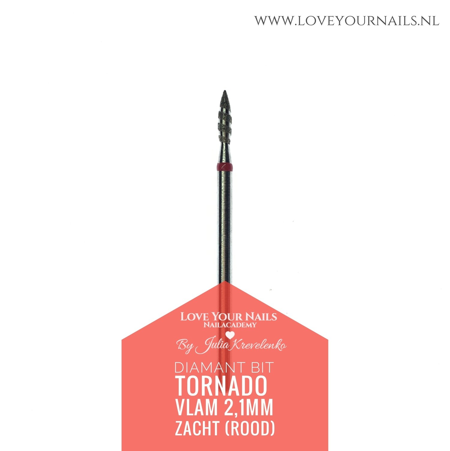 Diamant frees bit Vlam Tornado - zacht, size: d 2,1 mm