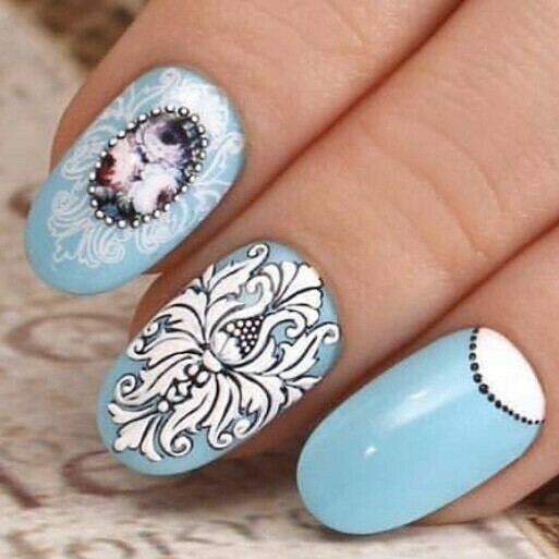 NAILCRUST Pattern Slider Beige #7