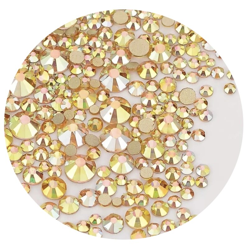 Crystal Stones Sunlight, 250st., ss3-ss20 in een zakje