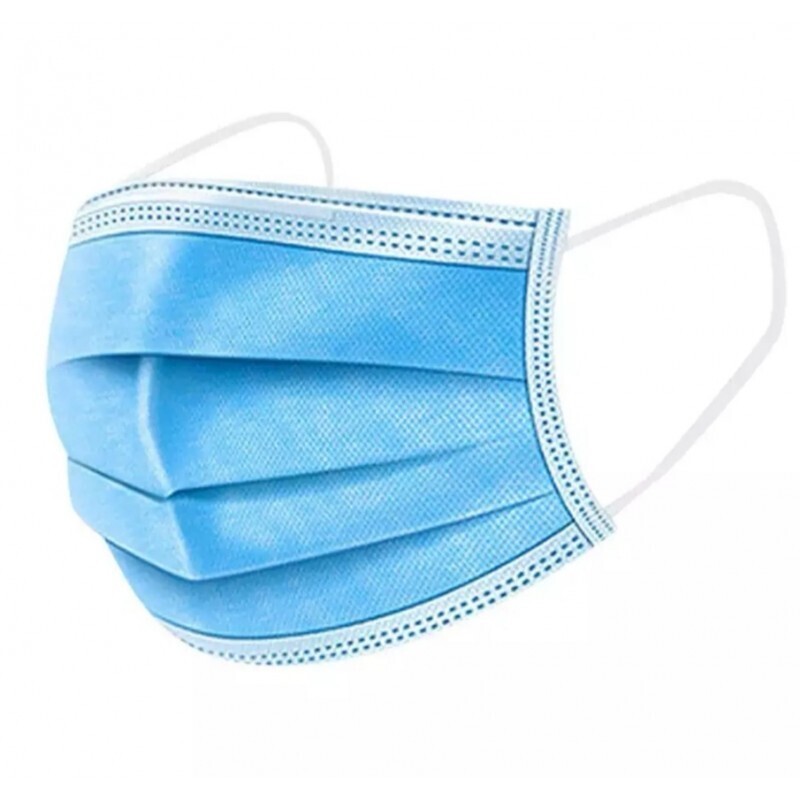 Mondmasker -50 st blauw