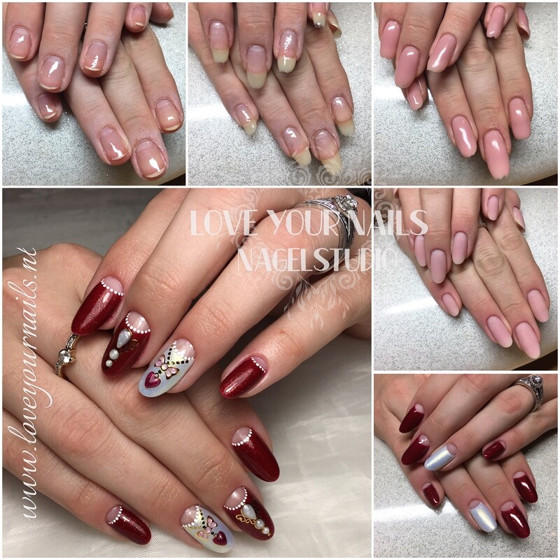 Verlenging van natuurlijke nagels, nieuwe set