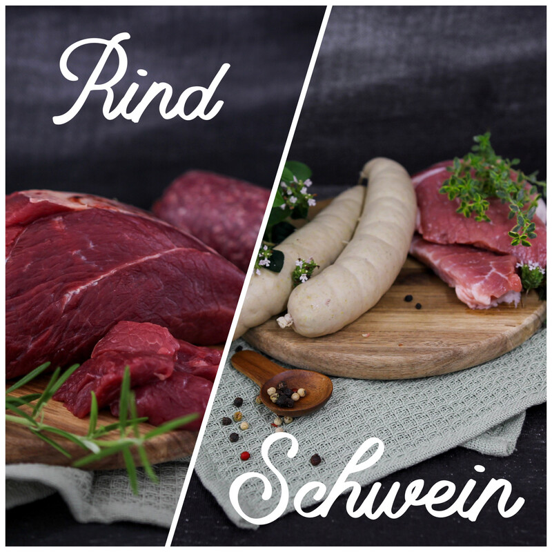 Schwein/Rind-Mix-Paket XL - Qualität vom Deich - Sibbershusum Schwein/Rind-Mix-Paket XL - Qualität vom Deich - Sibbershusum