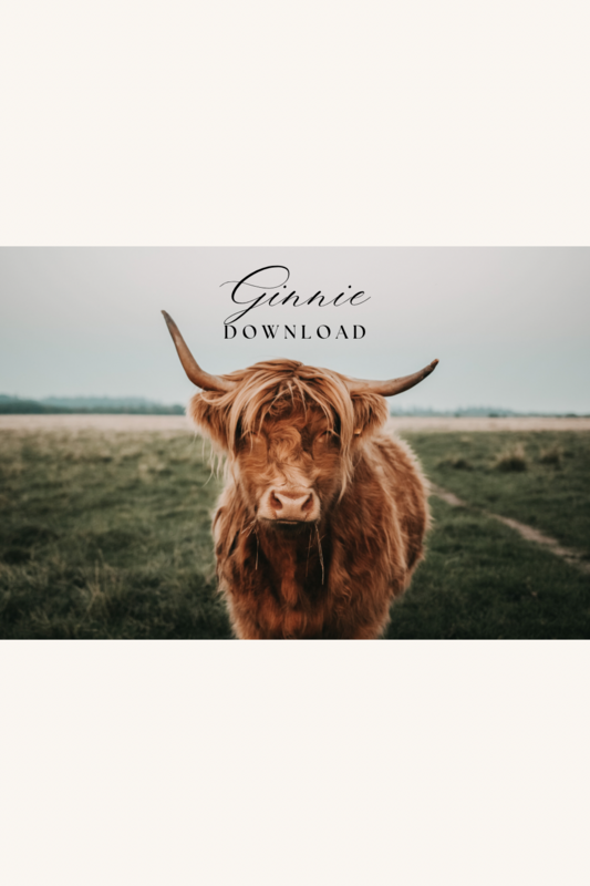 Ginnie Poster - digitaler Download Ginnie Poster - digitaler Download