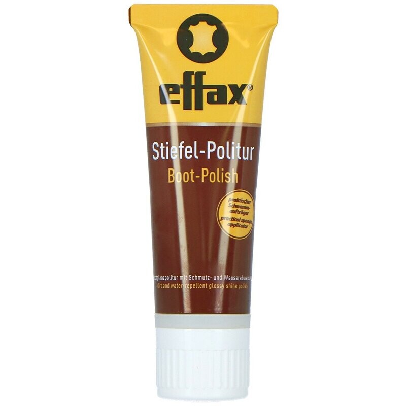 Effax Leder Laarzen Polish tube zwart 75 ml
