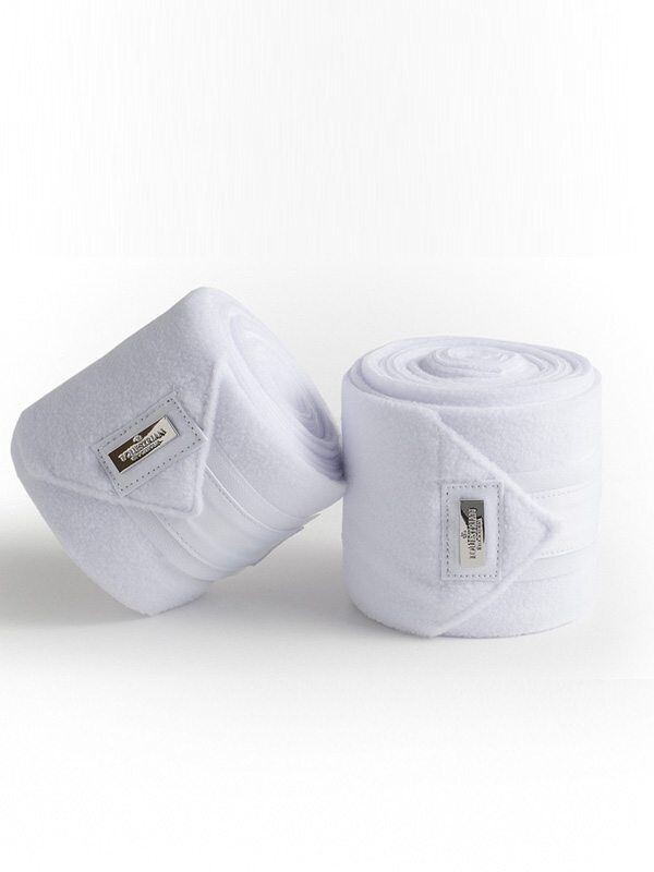 Equestrian Stockholm Bandages - White Silver