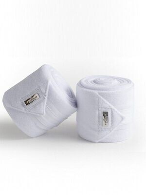 Equestrian Stockholm Bandages - White Silver